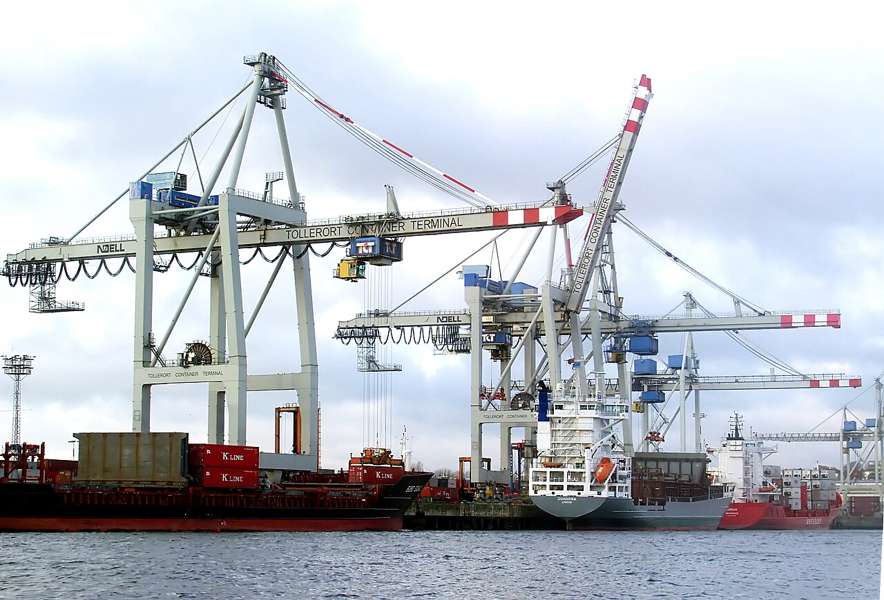 Containerterminal Tollerort at Harbour Hamburg