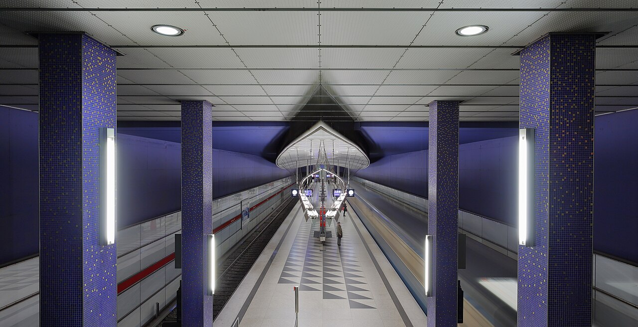 Munich subway station Hasenbergl