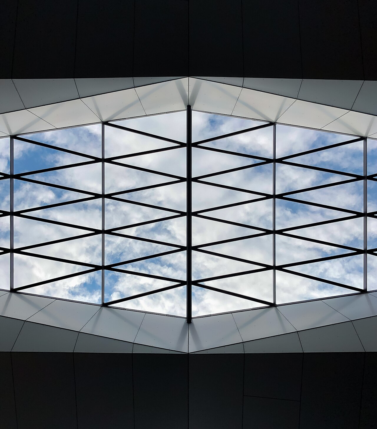 Ceiling of Wien Hauptbahnhof (Vienna Main Station), Austria